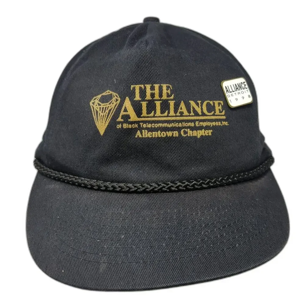 T. I. 5 Panel Black Hat One Size Snapback Rope The Alliance Allentown Detroit